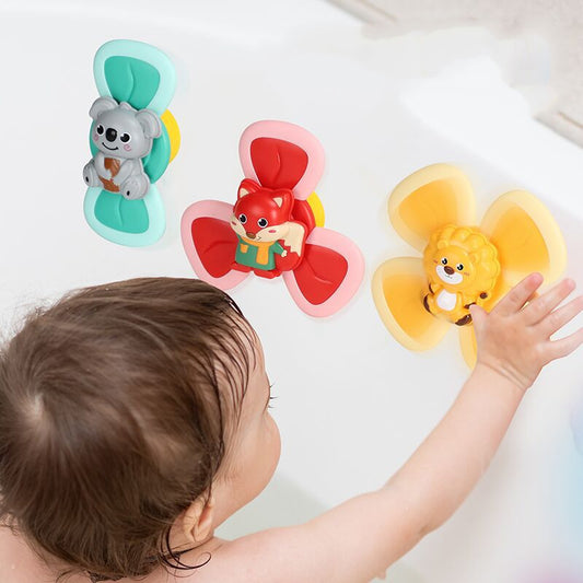 Spinning Top Baby Toy – Sucker Suction Cup Bath Toy, Creative Teether and Fun Baby Game