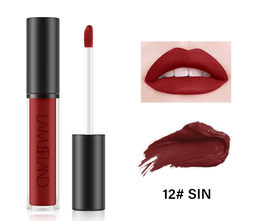 Durable Waterproof Non-Stick Cup Liquid Lip Gloss – 12 Colors