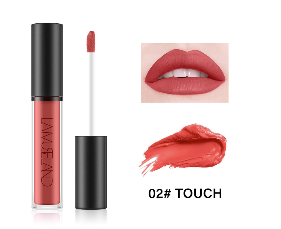 Durable Waterproof Non-Stick Cup Liquid Lip Gloss – 12 Colors