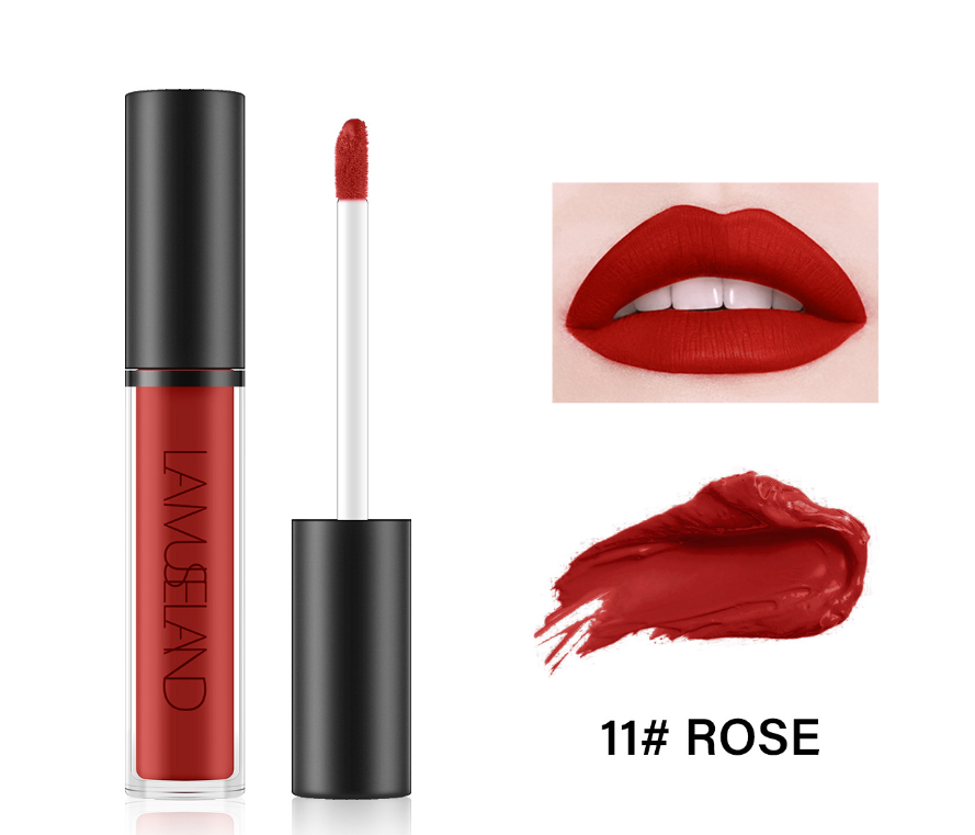 Durable Waterproof Non-Stick Cup Liquid Lip Gloss – 12 Colors