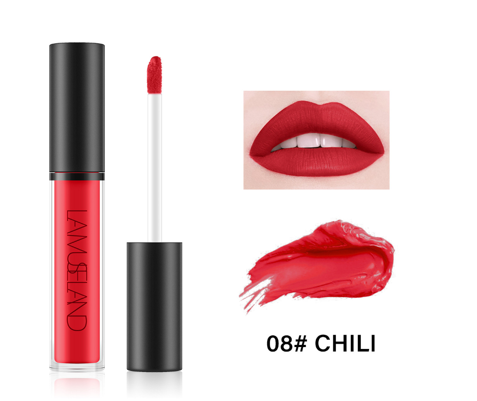 Durable Waterproof Non-Stick Cup Liquid Lip Gloss – 12 Colors