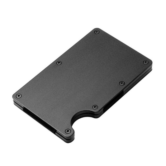 Aluminum Alloy Card Case Wallet - Carbon Fiber Design for Credit Cards