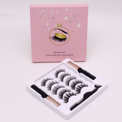 Magnetic Eyelashes & Eyeliner Set – Long-Lasting, Waterproof, Reusable Mink Lashes