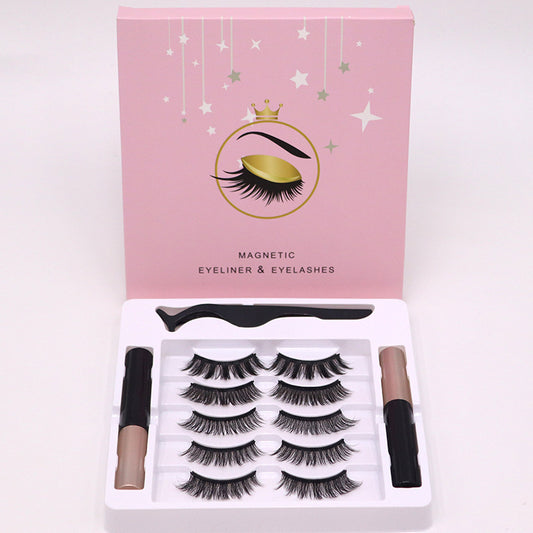 Magnetic Eyelashes & Eyeliner Set – Long-Lasting, Waterproof, Reusable Mink Lashes