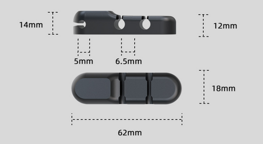 Self-Adhesive Desktop Cable Organizer - Fixed Cable Management Solution