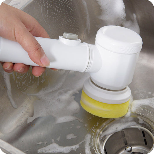 Electric Magic Cleaning Brush – 5-in-1 Bathtub and Household Scrubber