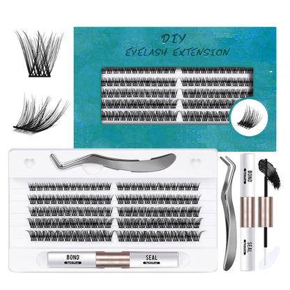 Hot Melt Segmented False Eyelashes – Double-Headed, Natural & Long