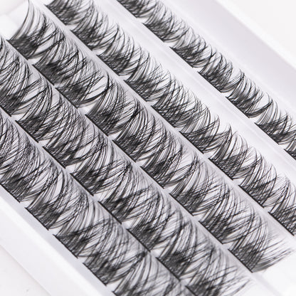 Hot Melt Segmented False Eyelashes – Double-Headed, Natural & Long