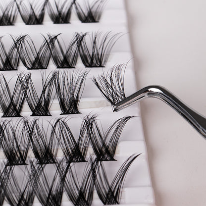 Hot Melt Segmented False Eyelashes – Double-Headed, Natural & Long
