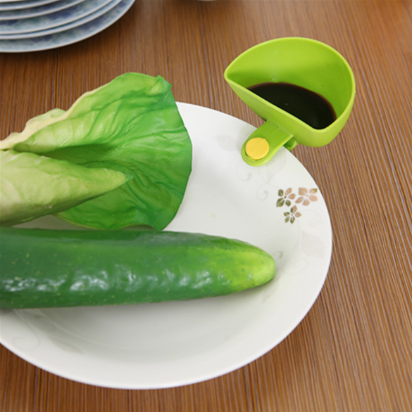 Creative Mini Clip-On Bowls for Plates – Colorful Dipping Cups