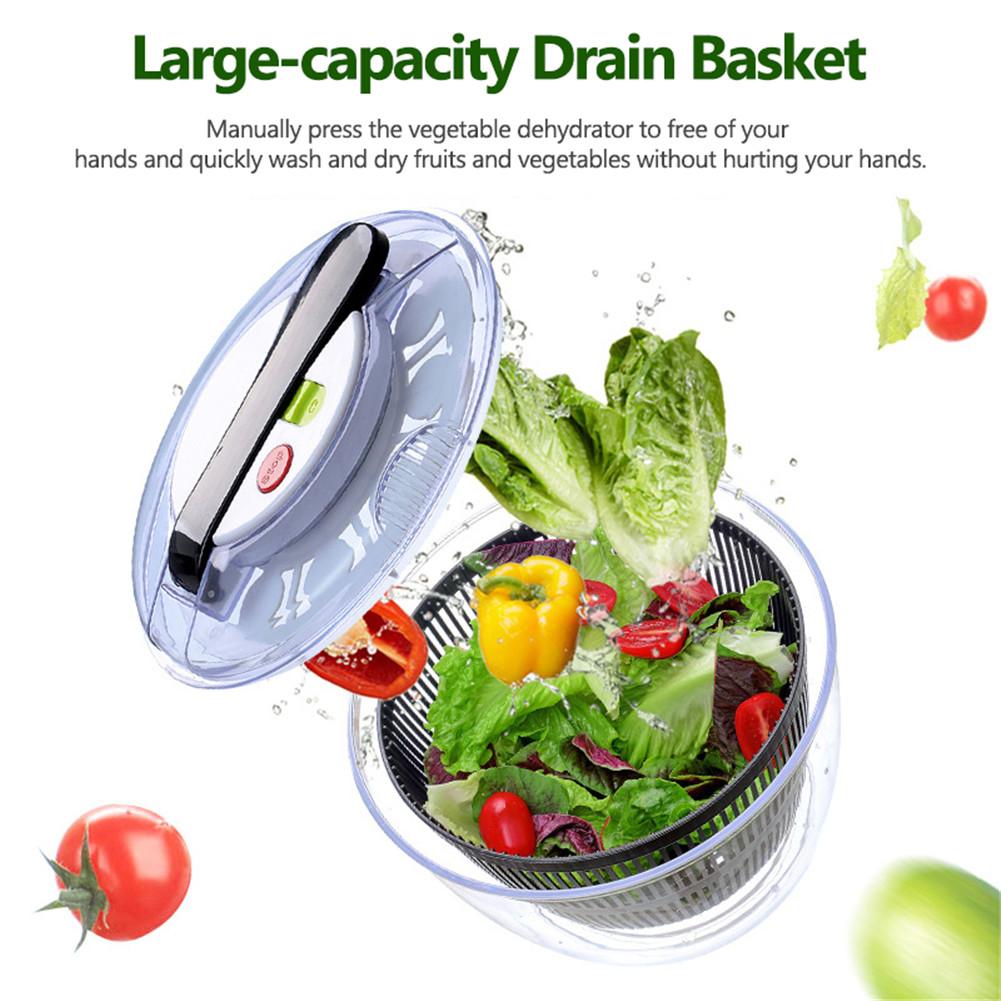 Multifunctional Vegetable and Fruit Dryer Salad Spinner - Kitchen Tool for Fast Drying and Cleaning