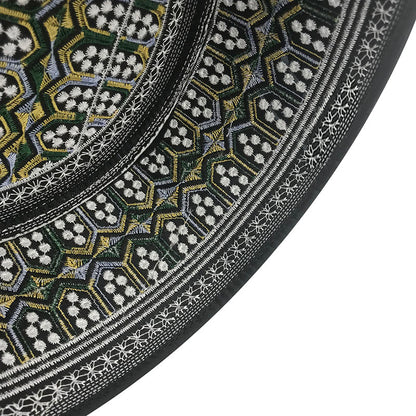 Arabic Muslim Hat for Men – Elegant Embroidered Cotton Islamic Cap