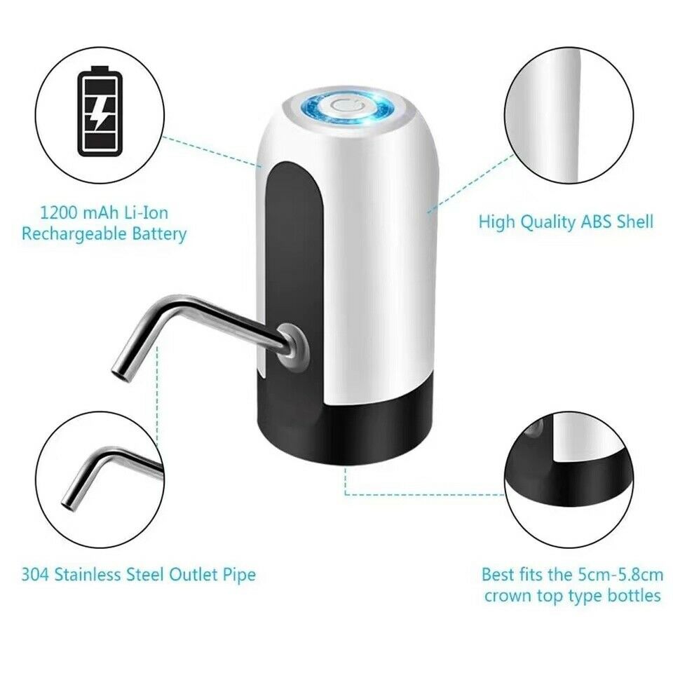 Automatic USB Water Dispenser for 5-Gallon Bottles – Electric Universal Pump