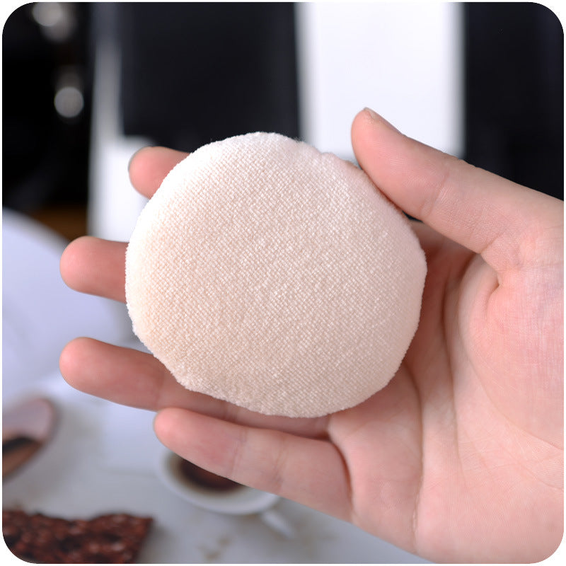 Soft Flocking Dry Powder Puff – Round Makeup Application Tool