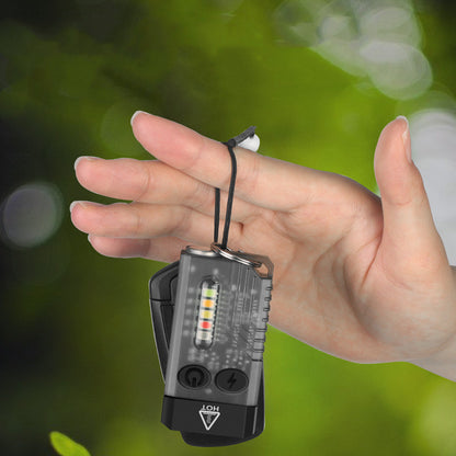 Mini Torch Security Light with Sound Alarm - Compact Warning Flashlight