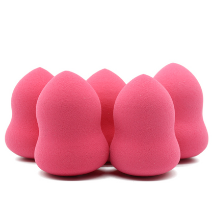 Makeup Foundation Sponge - Cosmetic Puff for Wet & Dry Use (Pink)
