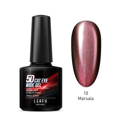 Bright Gel Nail Glitter Polish - Color-Changing Cat Eye Nail Art (20ml)