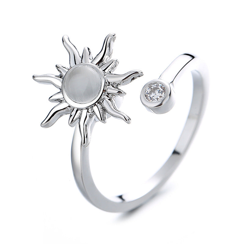 Lady's Flower Decompression Pressure-Resistant Ring – Unisex, Adjustable