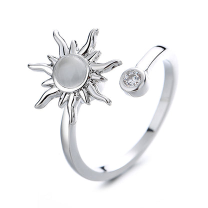 Lady's Flower Decompression Pressure-Resistant Ring – Unisex, Adjustable