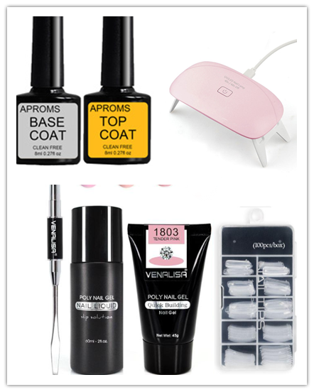 Venalisa Poly Nail Gel Kit - Builder Gel & Acrylic Extension Set
