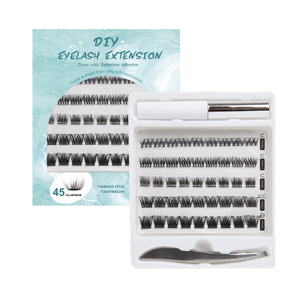 Hot Melt Segmented False Eyelashes – Double-Headed, Natural & Long