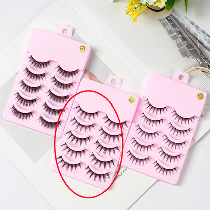 5 Pairs Manga-Inspired False Eyelashes – Natural Wispy Korean Cosplay Lashes