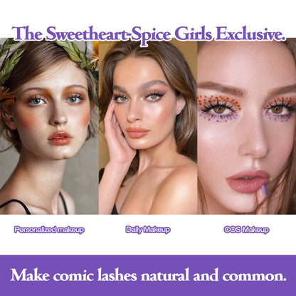 5 Pairs Manga-Inspired False Eyelashes – Natural Wispy Korean Cosplay Lashes