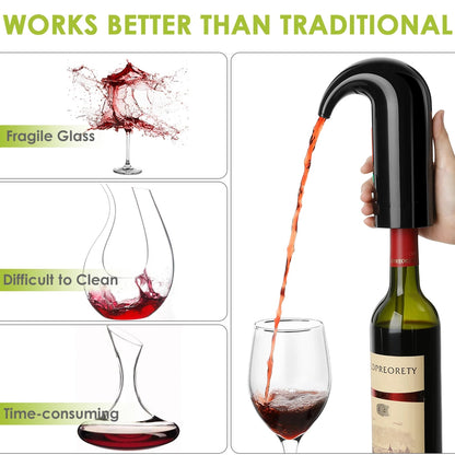 Portable Electric Wine Pourer – Smart Automatic Red Wine Decanter