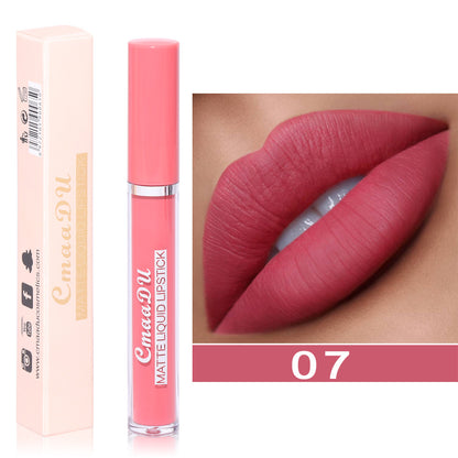 Non-Stick Waterproof Liquid Lip Gloss – Long-Lasting Shine