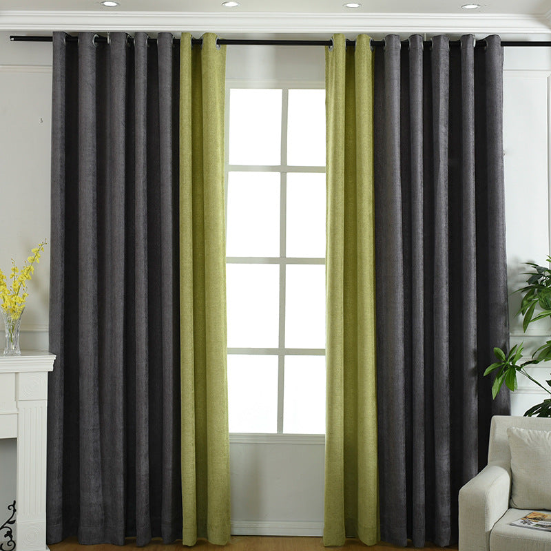 Solid Chenille Curtain – High Shading Living Room & Bedroom Curtains