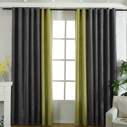 Solid Chenille Curtain – High Shading Living Room & Bedroom Curtains