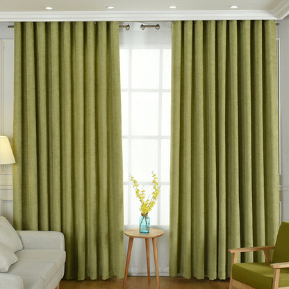 Solid Chenille Curtain – High Shading Living Room & Bedroom Curtains