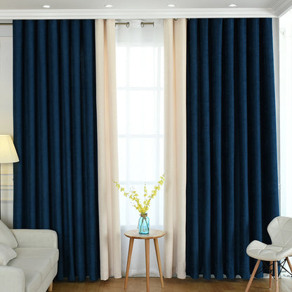 Solid Chenille Curtain – High Shading Living Room & Bedroom Curtains