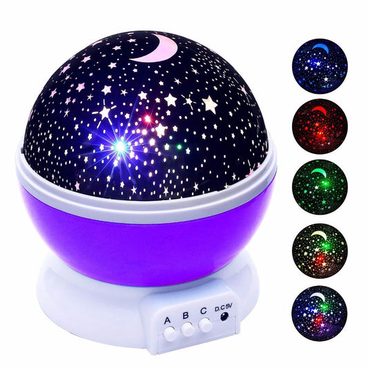 Rotate the Romantic Sky Projector - Starry Night Light for Kids & Couples