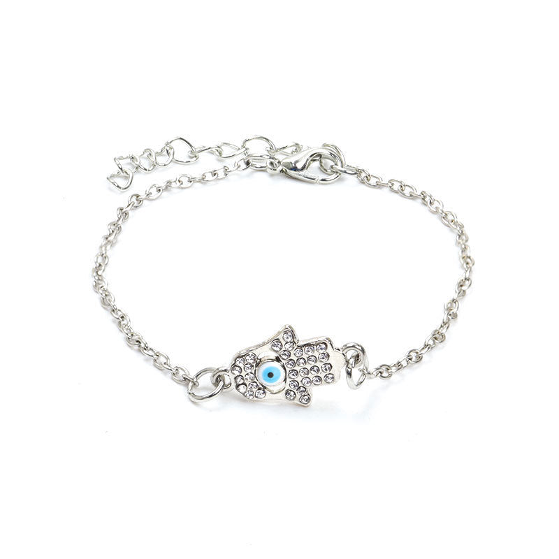 Blue Eye Bracelet Muslim Jewelry – Protective Geometric Alloy Design