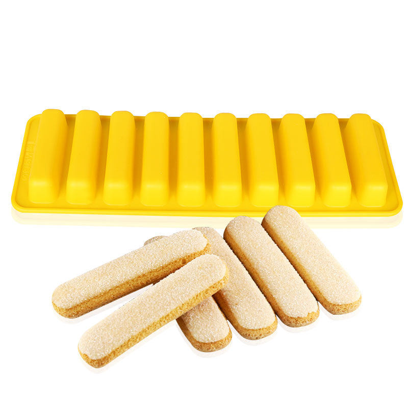 10-Finger Silicone Biscuit Mold – Food Grade DIY Cake Bakeware