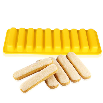 10-Finger Silicone Biscuit Mold – Food Grade DIY Cake Bakeware
