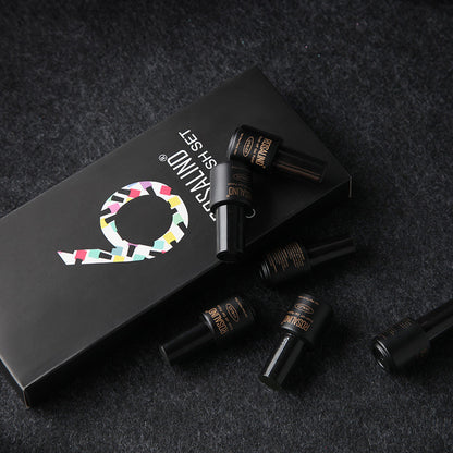 Fine Nail Polish Set - 6 Bottles of Vibrant Colors