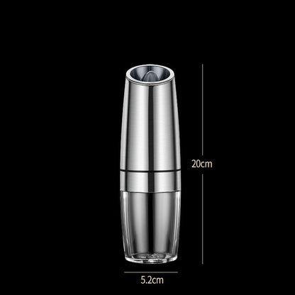 Rechargeable Electric Salt & Pepper Grinder Set - One-Handed Operation, Adjustable Coarseness, LED Light