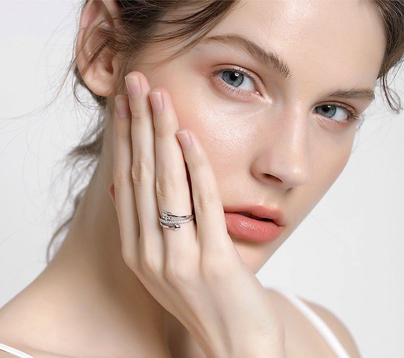 Blue Star Love Lock Beads 925 Sterling Silver Pendant Bracelet – Heart-Shaped Silver Jewelry