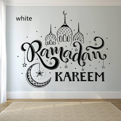 Muslim Wall Sticker Quote – Eid Mubarak Ramadan Kareem PVC Wall Decor