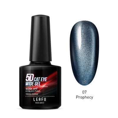 Bright Gel Nail Glitter Polish - Color-Changing Cat Eye Nail Art (20ml)