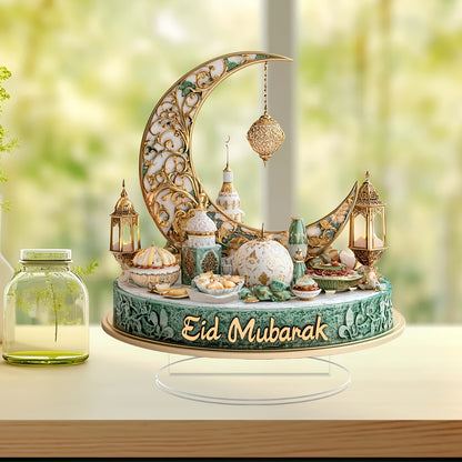 Charming Ramadan 2D Acrylic Decoration – Boho Style Table, Home & Window Display