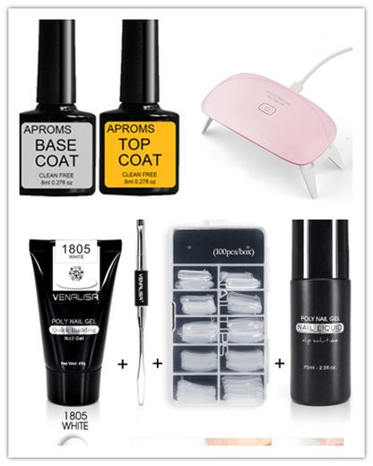 Venalisa Poly Nail Gel Kit - Builder Gel & Acrylic Extension Set