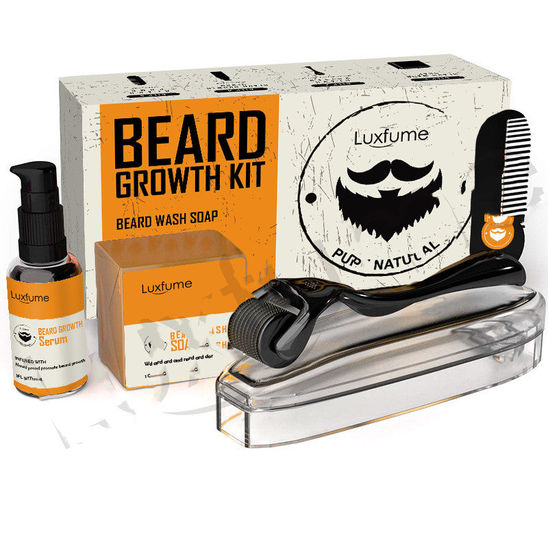 Beard Care Set – Cleaning & Nourishing Beard Kit with Turmeric & Apple Extract