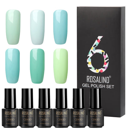 Fine Nail Polish Set - 6 Bottles of Vibrant Colors