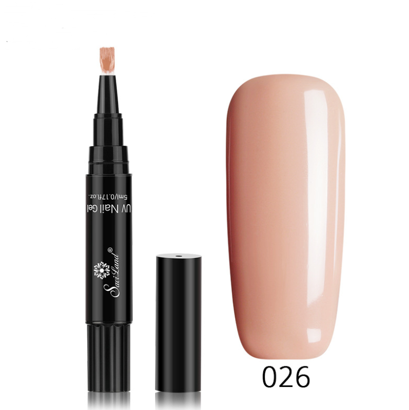 3-in-1 Gel Nail Varnish Pen - Glitter One-Step Nail Art Polish