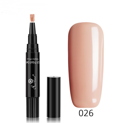 3-in-1 Gel Nail Varnish Pen - Glitter One-Step Nail Art Polish