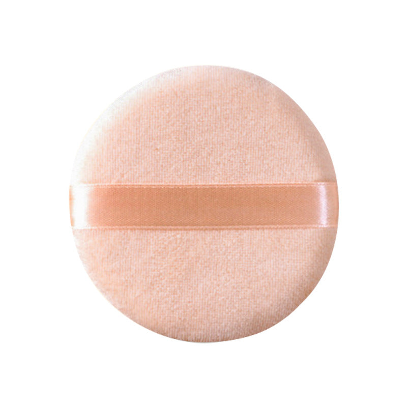 Soft Flocking Dry Powder Puff – Round Makeup Application Tool
