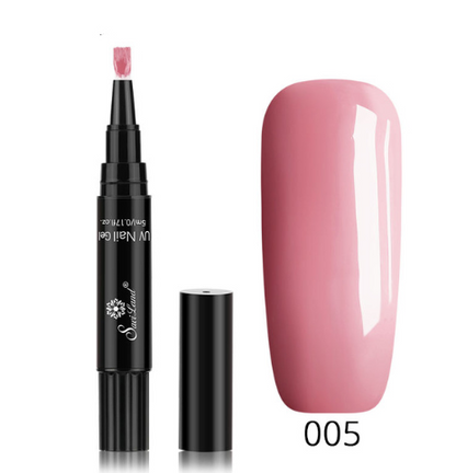 3-in-1 Gel Nail Varnish Pen - Glitter One-Step Nail Art Polish